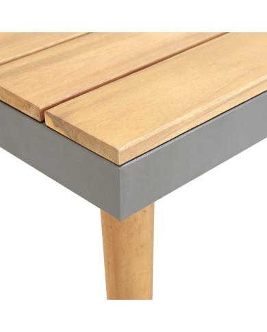 Table basse de jardin 60x60x31,5 cm Bois solide d'acacia