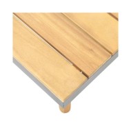 Table basse de jardin 60x60x31,5 cm Bois solide d'acacia