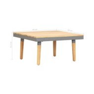Table basse de jardin 60x60x31,5 cm Bois solide d'acacia
