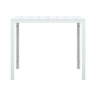 Table basse Blanc 78x78x74 cm PEHD Aspect de bois