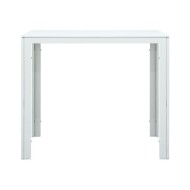 Table basse Blanc 78x78x74 cm PEHD Aspect de bois
