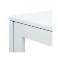 Table basse Blanc 78x78x74 cm PEHD Aspect de bois