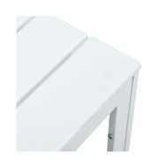 Table basse Blanc 78x78x74 cm PEHD Aspect de bois