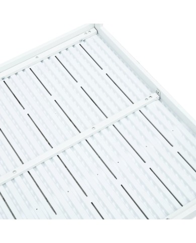 Table basse Blanc 78x78x74 cm PEHD Aspect de bois