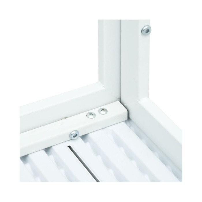 Table basse Blanc 78x78x74 cm PEHD Aspect de bois