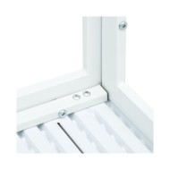 Table basse Blanc 78x78x74 cm PEHD Aspect de bois