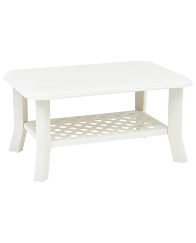 Table basse Blanc 90 x 60 x 46 cm Plastique