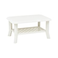 Table basse Blanc 90 x 60 x 46 cm Plastique