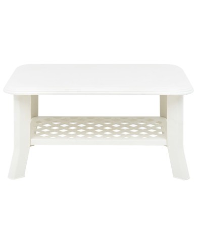 Table basse Blanc 90 x 60 x 46 cm Plastique