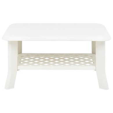 Table basse Blanc 90 x 60 x 46 cm Plastique