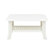 Table basse Blanc 90 x 60 x 46 cm Plastique