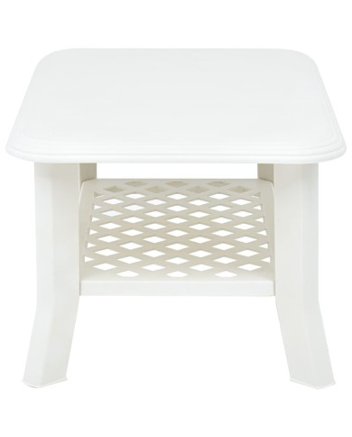 Table basse Blanc 90 x 60 x 46 cm Plastique