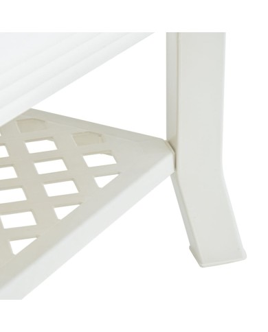 Table basse Blanc 90 x 60 x 46 cm Plastique