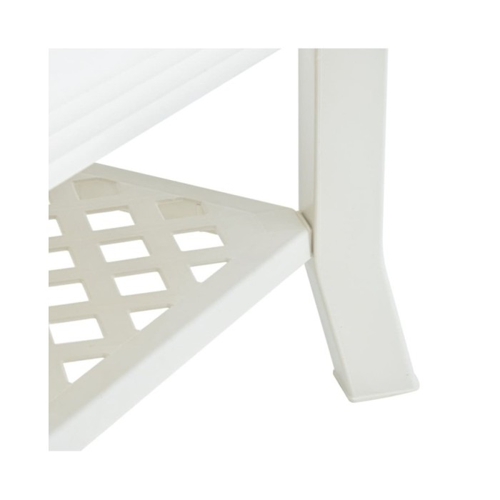 Table basse Blanc 90 x 60 x 46 cm Plastique