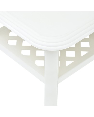 Table basse Blanc 90 x 60 x 46 cm Plastique