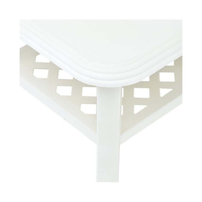 Table basse Blanc 90 x 60 x 46 cm Plastique