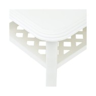 Table basse Blanc 90 x 60 x 46 cm Plastique