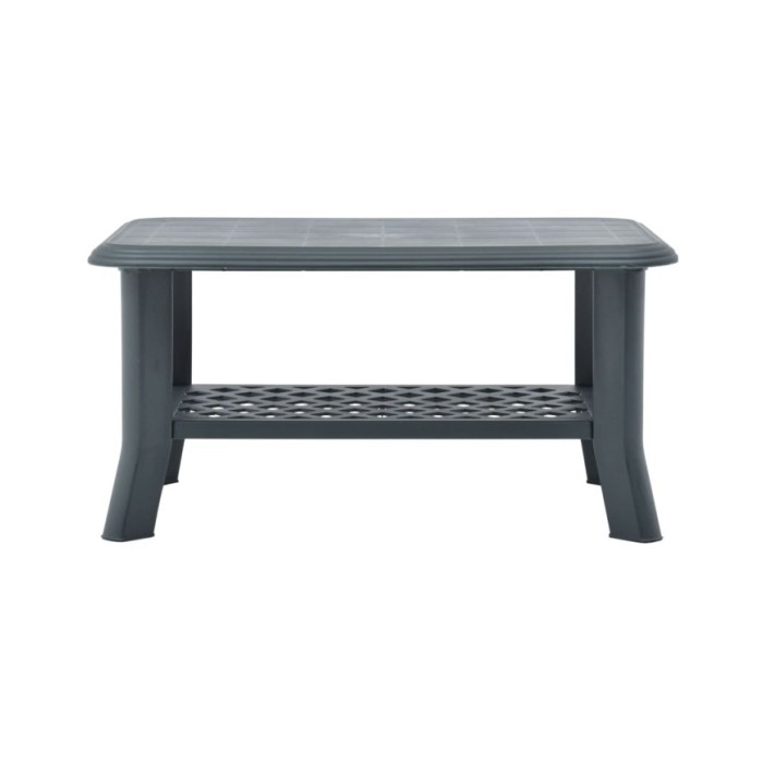 Table basse Vert 90 x 60 x 46 cm Plastique