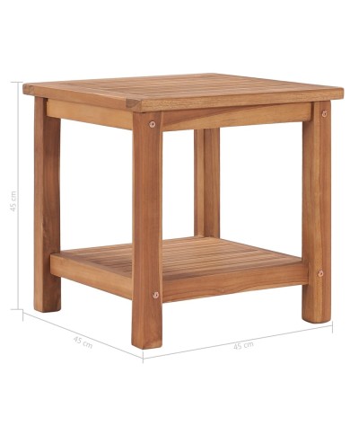 Table basse 45x45x45 cm Bois de teck solide