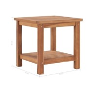 Table basse 45x45x45 cm Bois de teck solide