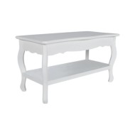 Table basse 2 couches MDF Blanc 