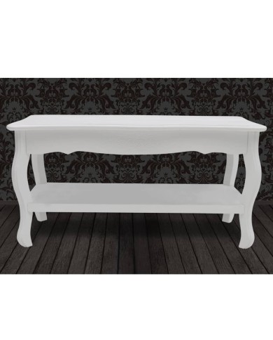 Table basse 2 couches MDF Blanc 