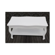 Table basse 2 couches MDF Blanc 