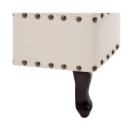 Chaise longue Blanc crème Similicuir