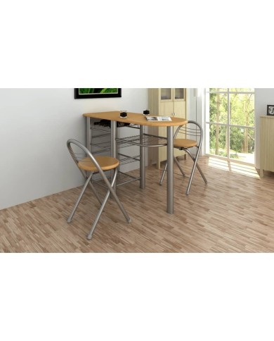 Ensemble de table et de chaises de bar / cuisine Bois 