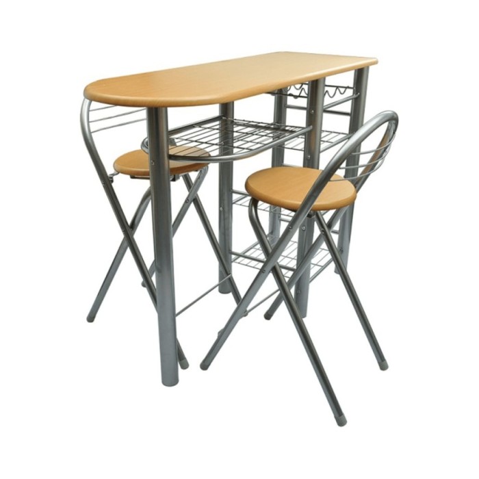 Ensemble de table et de chaises de bar / cuisine Bois 