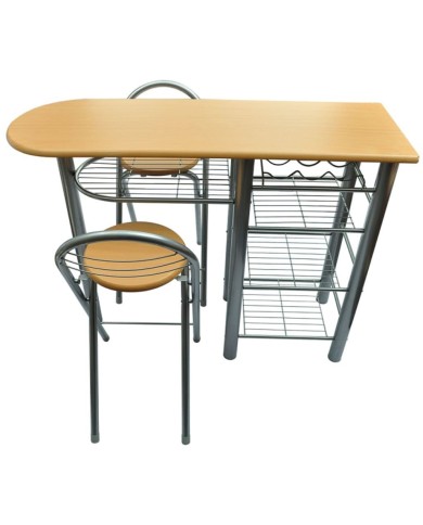 Ensemble de table et de chaises de bar / cuisine Bois 