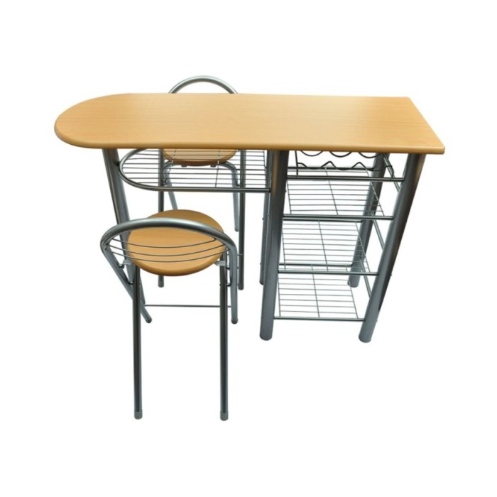Ensemble de table et de chaises de bar / cuisine Bois 