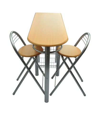 Ensemble de table et de chaises de bar / cuisine Bois 