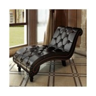 Chaise longue Marron Similicuir