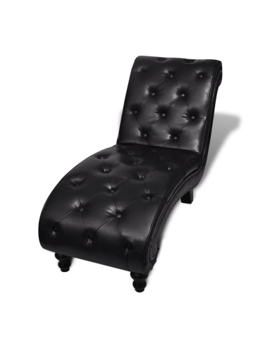 Chaise longue Marron Similicuir