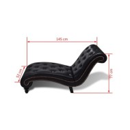 Chaise longue Marron Similicuir