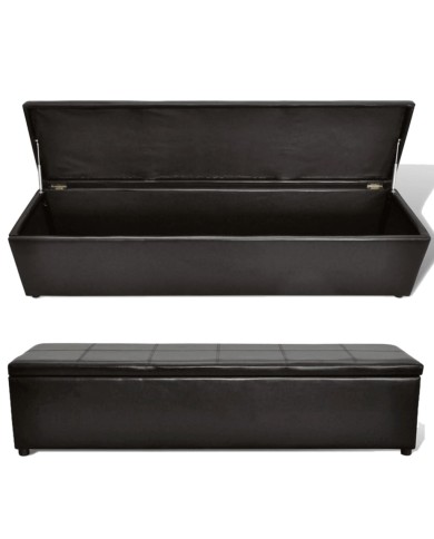 Banc de rangement Marron 168x44x44 cm