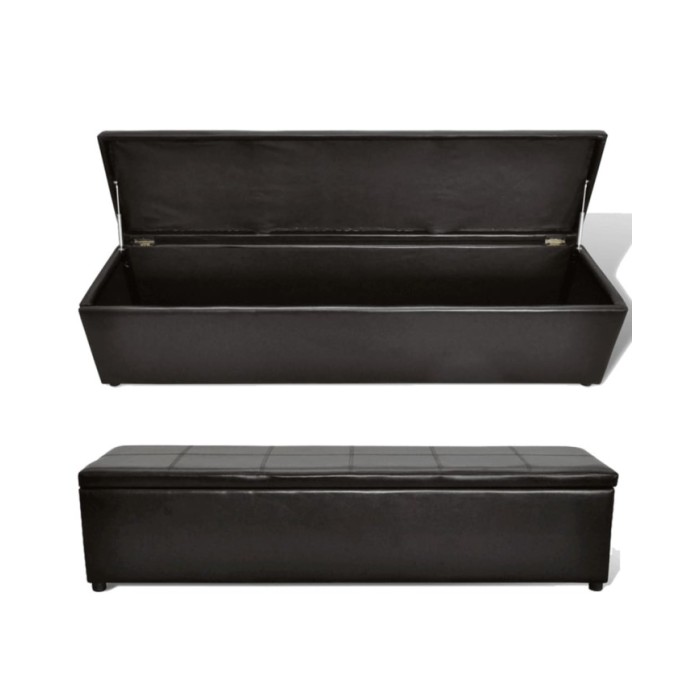 Banc de rangement Marron 168x44x44 cm