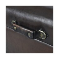 Ensemble de bancs de rangement 3 pcs Marron 