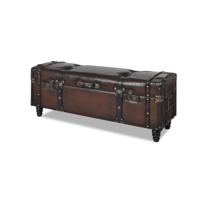 Ensemble de bancs de rangement 3 pcs Marron 