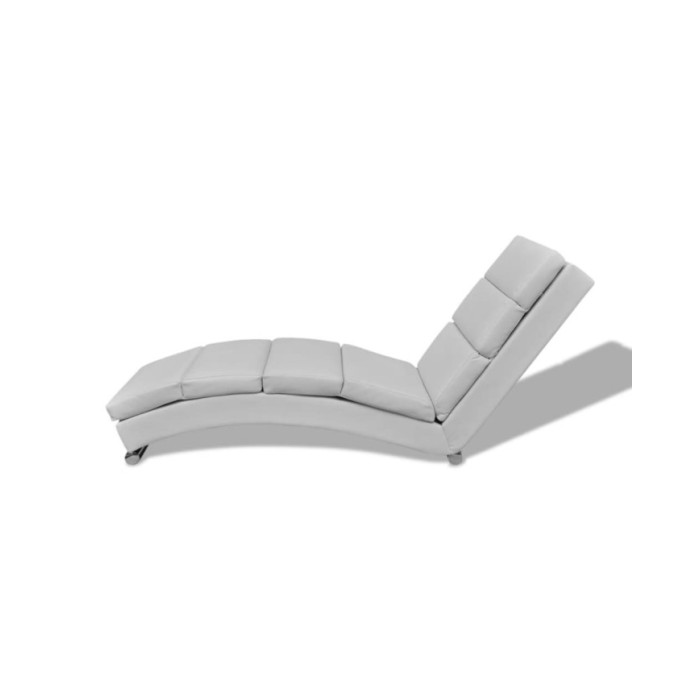 Chaise longue Blanc Similicuir