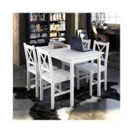 Ensemble de salle à manger 5 pcs Blanc  