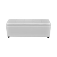 Banc long de rangement Bois Blanc