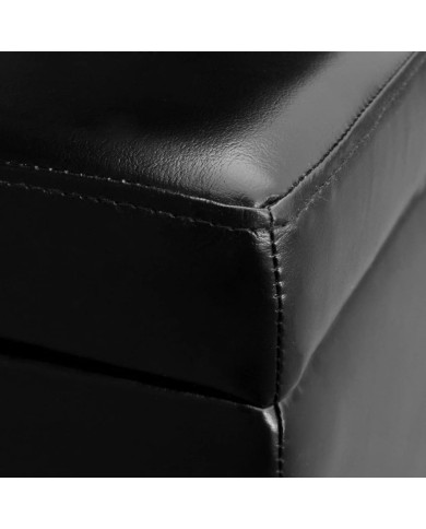 Banc long de rangement Bois Noir