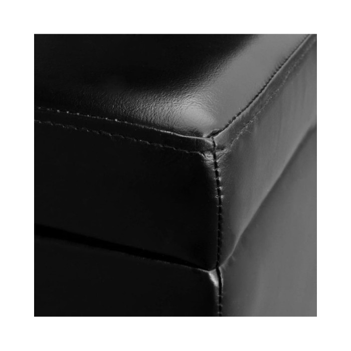 Banc long de rangement Bois Noir