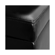 Banc long de rangement Bois Noir