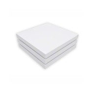 Table basse 3 étagères Blanc brillant 