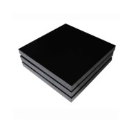 Table basse 3 étagères Noir brillant 
