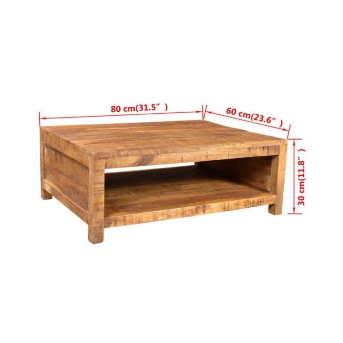 Table basse Bois massif de manguier 