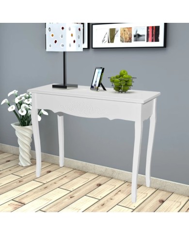 Table de console et coiffeuse Blanc